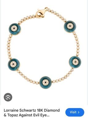 ISO Lorraine Schwartz Against Evil Gold Five Eye Bracelet